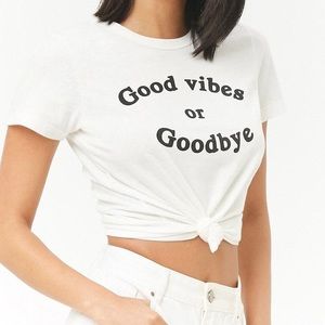 Forever 21 graphic crop top